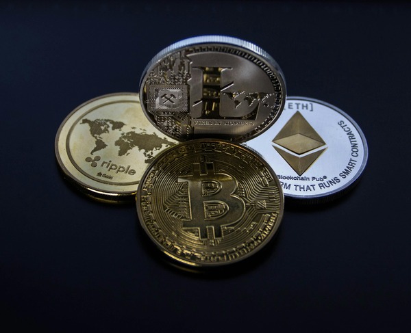 Bitcoin coins used as a reference for buying BTC with USDT